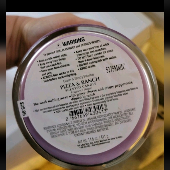 2x Bath & Body Works 14.5 oz Candles *Pizza & Ranch, Holiday Dill-ight* - Picture 4 of 4